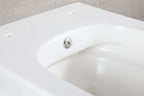 Vesta wandcloset rimless met bidetkraan koud water mat wit