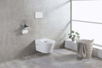 Vesta wandcloset rimless met bidetkraan warm en koud water glans wit