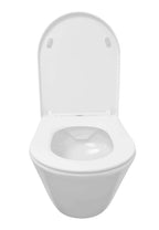 Stereo wandcloset rimless met Shade slim toiletzitting softclose en quick release mat wit