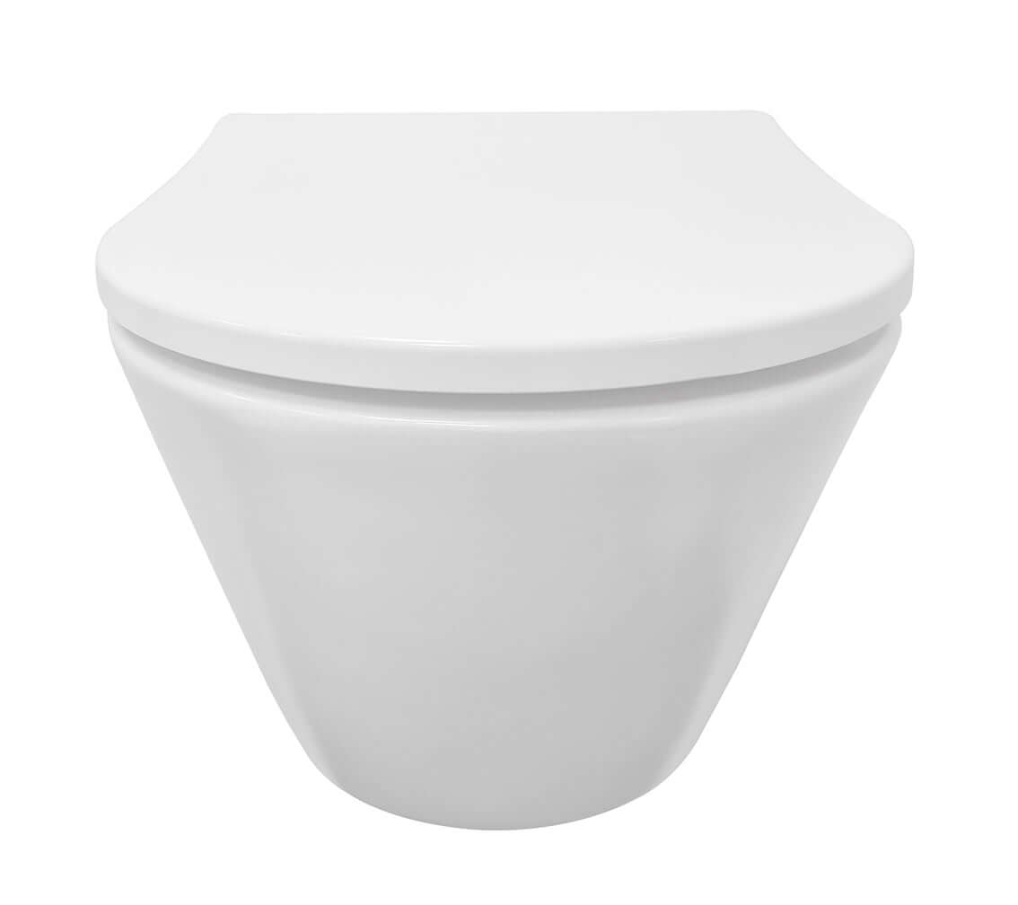 Stereo wandcloset rimless met Shade slim toiletzitting softclose en quick release mat wit