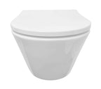 Stereo wandcloset rimless met Shade slim toiletzitting softclose en quick release glans wit