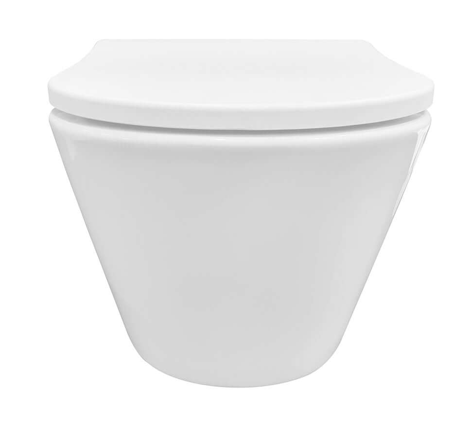 Vesta wandcloset rimless met Shade slim toiletzitting softclose en quick release glans wit Secundaire afbeelding
