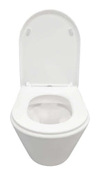 Vesta wandcloset rimless met Shade slim toiletzitting softclose en quick release glans wit