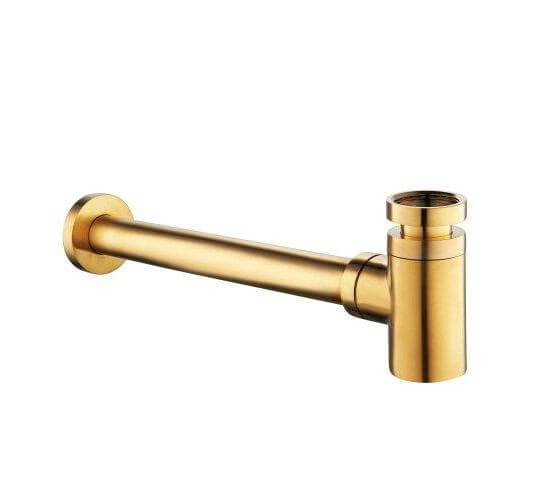 Matwitte Fonteinset Wiesbaden in Messing Goud (Kraangat Links)