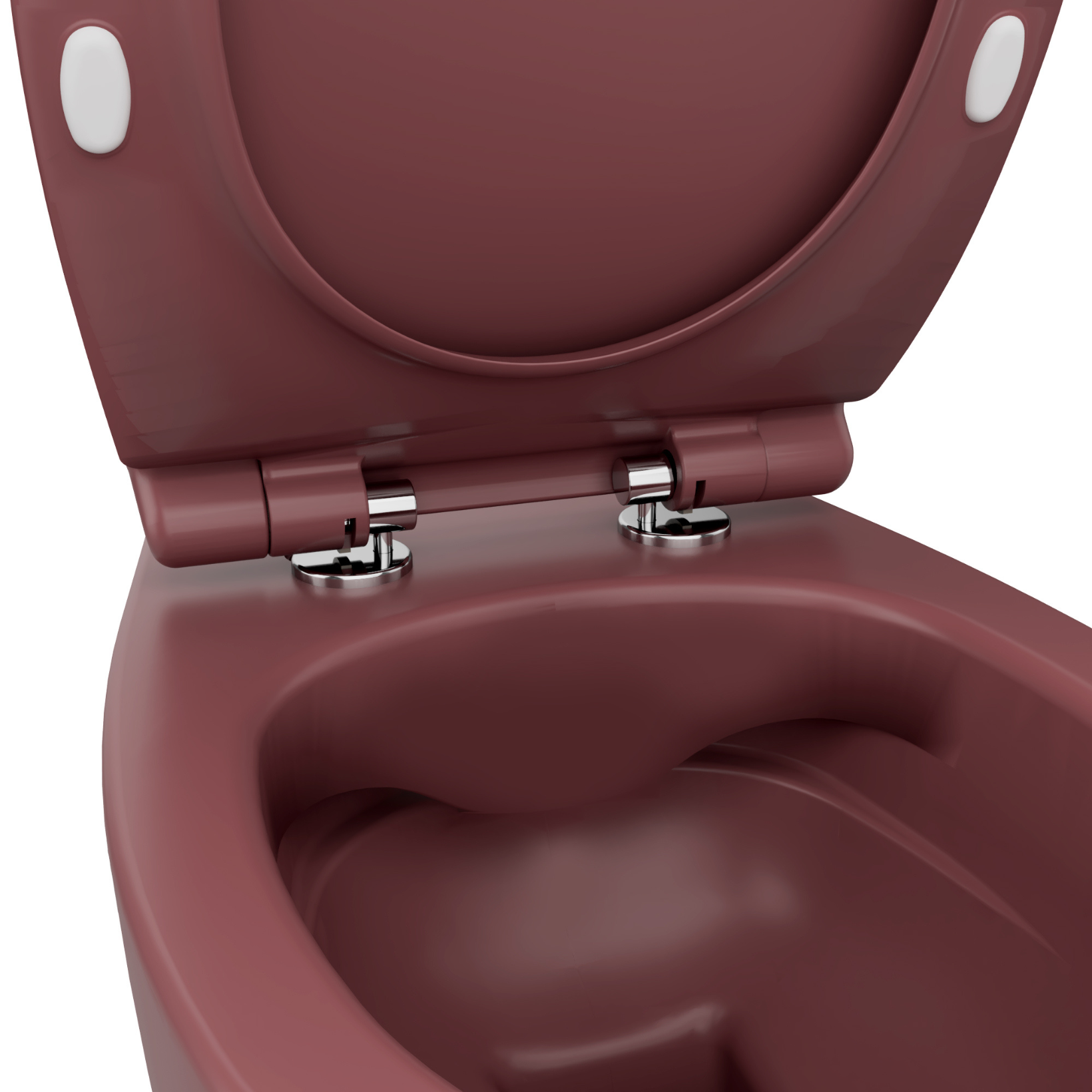 Isvea Sentimenti Hangtoilet - Bordeauxrood