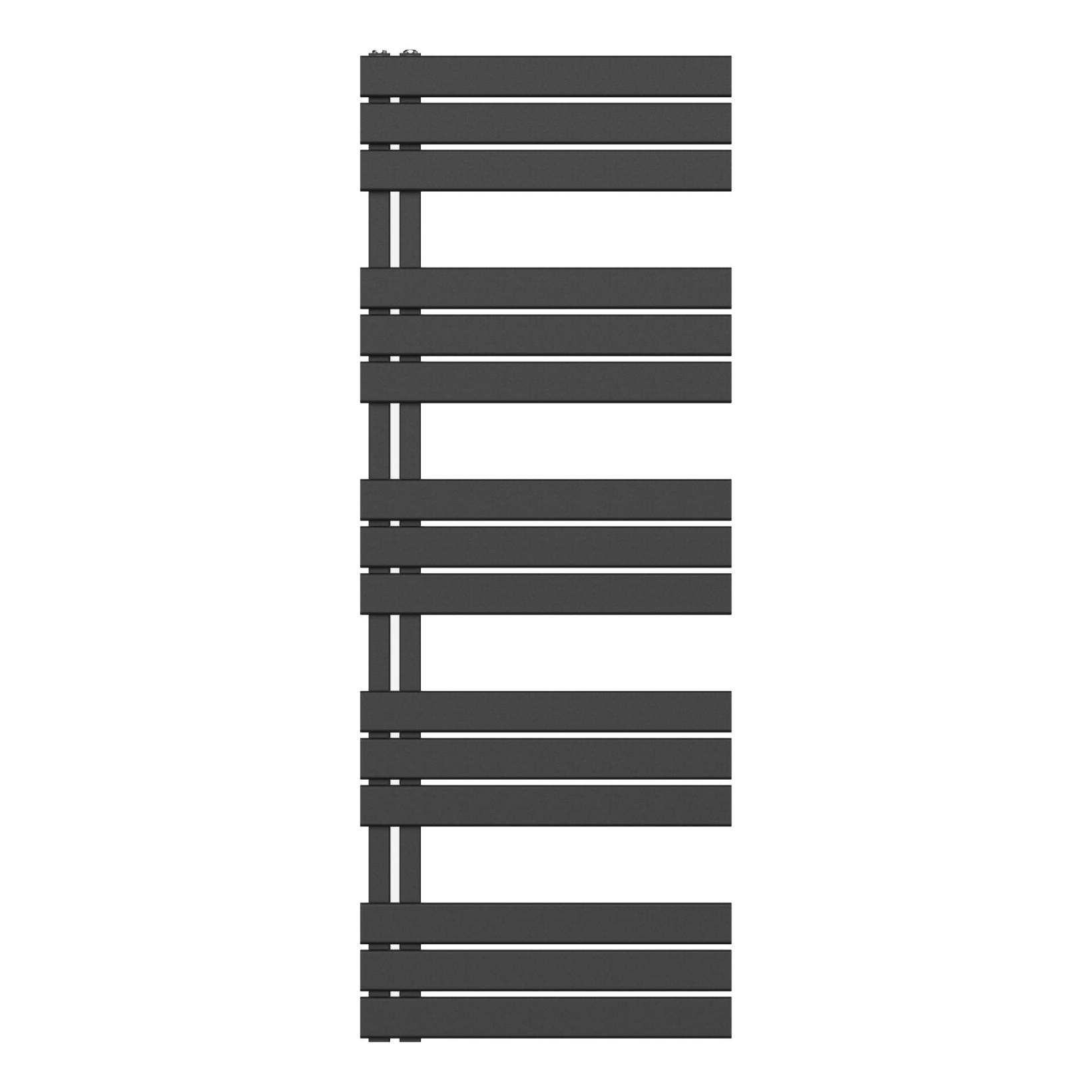 BELRAD Badkamer Radiator Mat Zwart – Linkeraansluiting/Combi