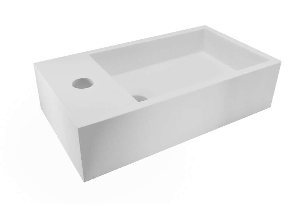 Solid Surface Fontein Wiesbaden 40X22X10 Cm (Links) Secundaire afbeelding