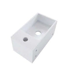 Solid Surface Fontein met Handdoekhouder Wiesbaden 35,6X20,3X15,9 Cm (Kraangat Links of Rechts)