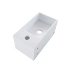Solid Surface Fontein met Handdoekhouder Wiesbaden (Kraangat Rechts) 35,6X20,3X15,9 Cm