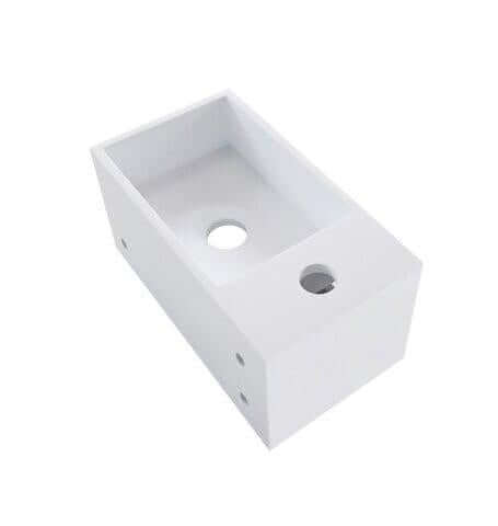 Solid Surface Fontein met Handdoekhouder Wiesbaden 35,6X20,3X15,9 Cm (Kraangat Links of Rechts) Hoofdafbeelding