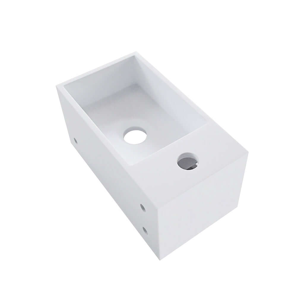 Solid Surface Fontein met Handdoekhouder Wiesbaden (Kraangat Links) 35,6X20,3X15,9 Cm Secundaire afbeelding