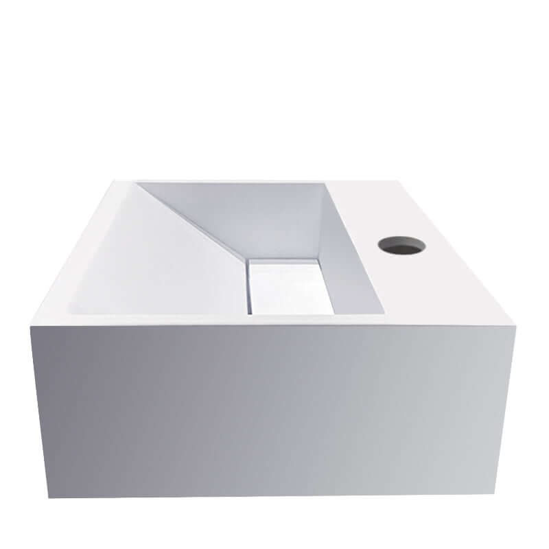 Julia Fountain Wiesbaden 30X28X12,5 Cm in massief oppervlak, mat wit