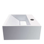 Julia Fountain Wiesbaden 30X28X12,5 Cm in massief oppervlak, mat wit