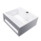 Julia Fountain Wiesbaden 30X28X12,5 Cm in massief oppervlak, mat wit