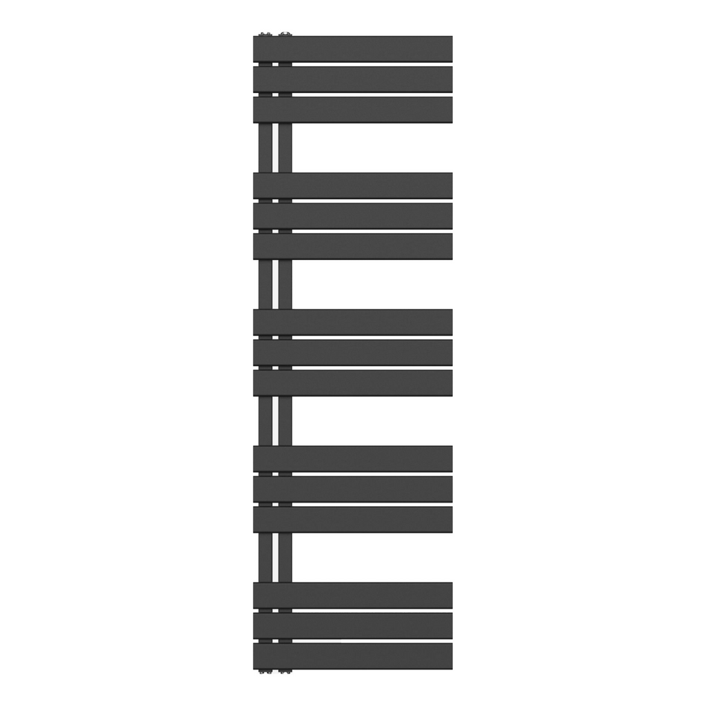 BELRAD Badkamer Radiator Mat Zwart – Linkeraansluiting/Combi