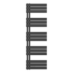 BELRAD Badkamer Radiator Mat Zwart – Linkeraansluiting/Combi