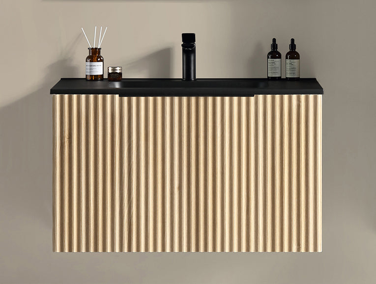 Ribbella onderkast met 1 lade 80 x 45 cm naturel eik Secundaire afbeelding