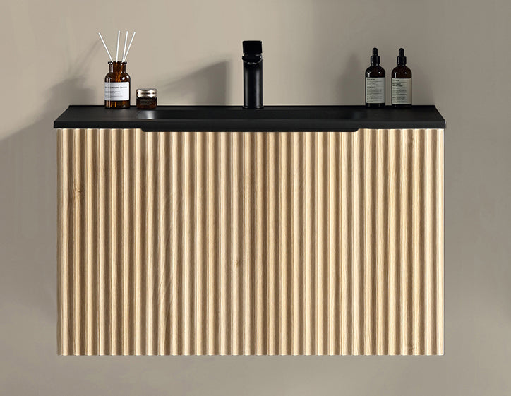 Ribbella onderkast met 1 lade 100 x 45 cm naturel eik Secundaire afbeelding