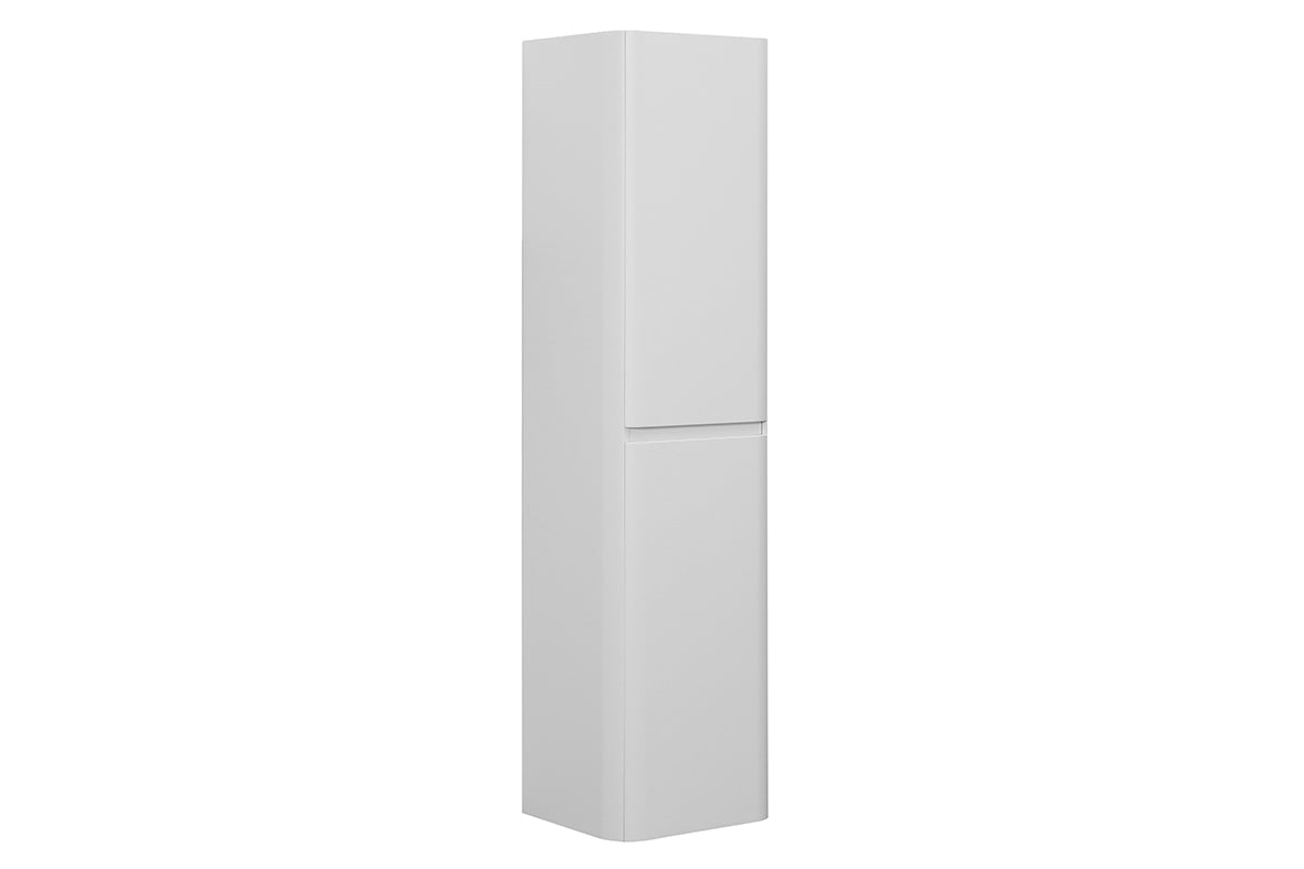 Novira kolomkast afgeronde hoeken 160 x 40 x 35 cm mat wit Secundaire afbeelding