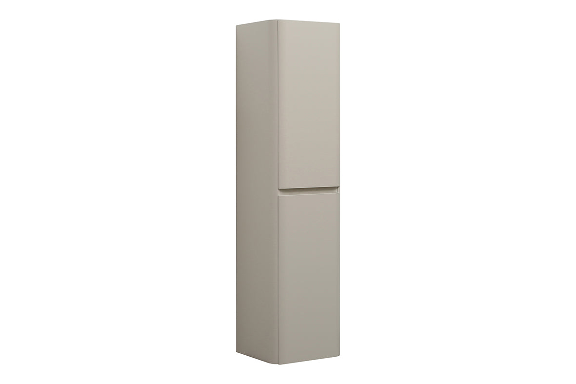 Novira kolomkast afgeronde hoeken 160 x 40 x 35 cm mat zand Secundaire afbeelding
