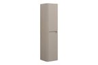 Sulora kolomkast afgeronde hoeken geribbeld 160 x 40 x 35 cm mat beige