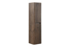 Sulora kolomkast afgeronde hoeken geribbeld 160 x 40 x 35 cm bruin eiken