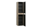 Sulora kolomkast afgeronde hoeken geribbeld 160 x 40 x 35 cm licht eiken