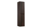 Sulora kolomkast afgeronde hoeken geribbeld 160 x 40 x 35 cm walnoot