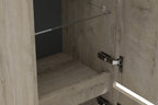 Alvara kolomkast 160x35x35 cm grijs eiken