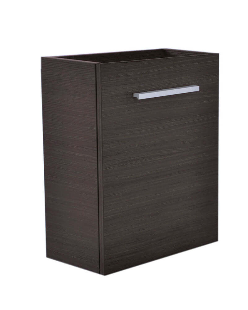 Vision L/R fonteinkast Wiesbaden met 1 deur, 40x21 cm in grijs eiken Hoofdafbeelding