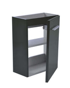Vision Fonteinkast Wiesbaden L/R 1 Deur 40x21 Hoogglans Grijs
