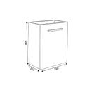 Fonteinkast Wiesbaden HS Spoelbak L/R 1 Deur 40x21 cm Eiken