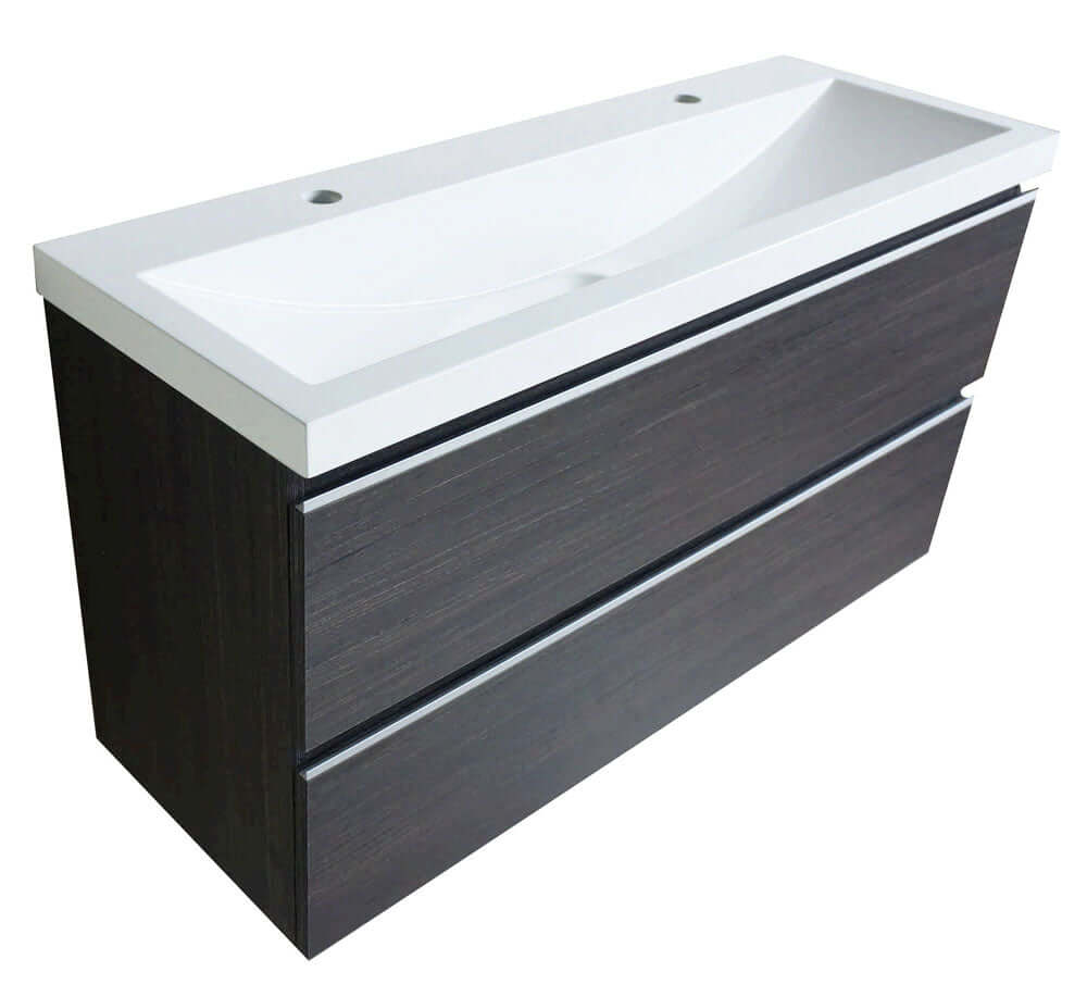 Shall onderkast 100 x 36 cm houtnerf grijs Hoofdafbeelding
