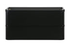 Novira onderkast afgeronde hoeken met 2 laden 1 uitsparing 120 x 48 cm mat zwart