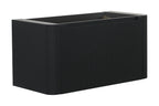 Sulora onderkast afgeronde hoeken geribbeld met 1 lade 1 uitsparing 80 x 48 cm mat zwart