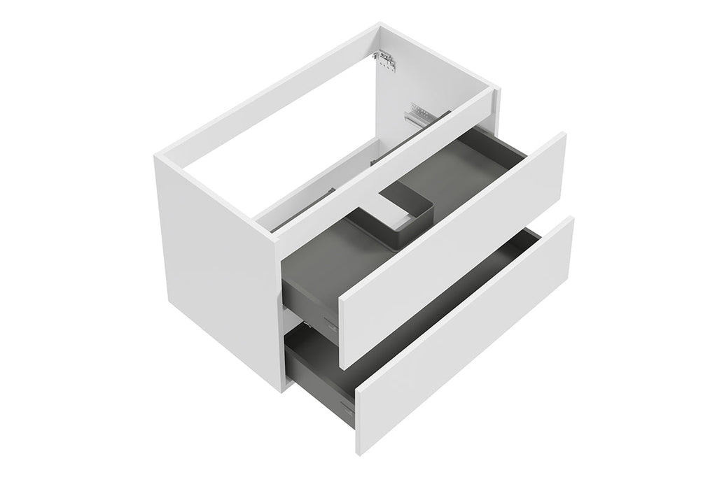 Alvara onderkast met 2 laden 1 uitsparing 80 x 46 cm mat Wit