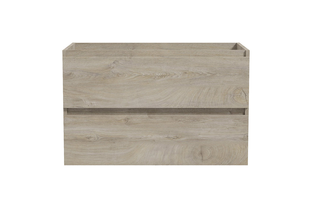 Alvara onderkast met 2 laden 1 uitsparing 80 x 46 cm grijs eiken