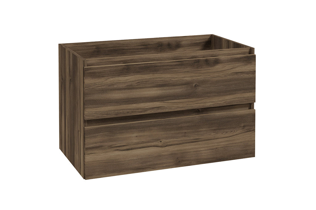 Alvara onderkast met 2 laden 1 uitsparing 80 x 46 cm donker eiken