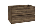 Alvara onderkast met 2 laden 1 uitsparing 80 x 46 cm donker eiken