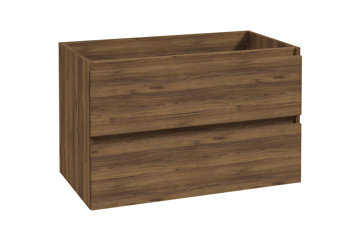 Alvara onderkast met 2 laden 1 uitsparing 80 x 46 cm warm eiken Secundaire afbeelding