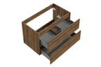 Alvara onderkast met 2 laden 1 uitsparing 80 x 46 cm warm eiken