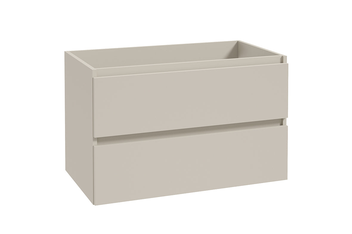 Alvara onderkast met 2 laden 1 uitsparing 80 x 46 cm cashmere Secundaire afbeelding