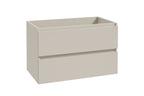 Alvara onderkast met 2 laden 1 uitsparing 80 x 46 cm cashmere