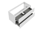 Alvara onderkast met 2 laden 1 uitsparing 100 x 46 cm mat wit