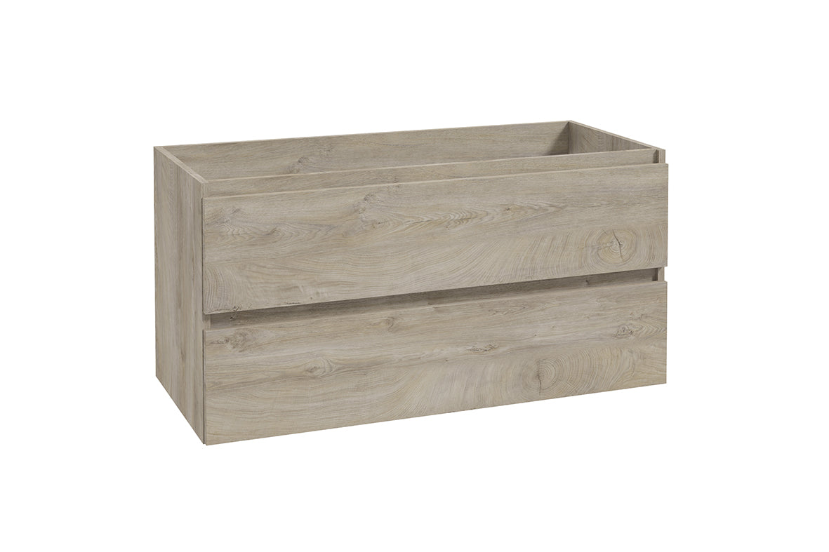 Alvara onderkast met 2 laden 1 uitsparing 100 x 46 cm grijs eiken Secundaire afbeelding