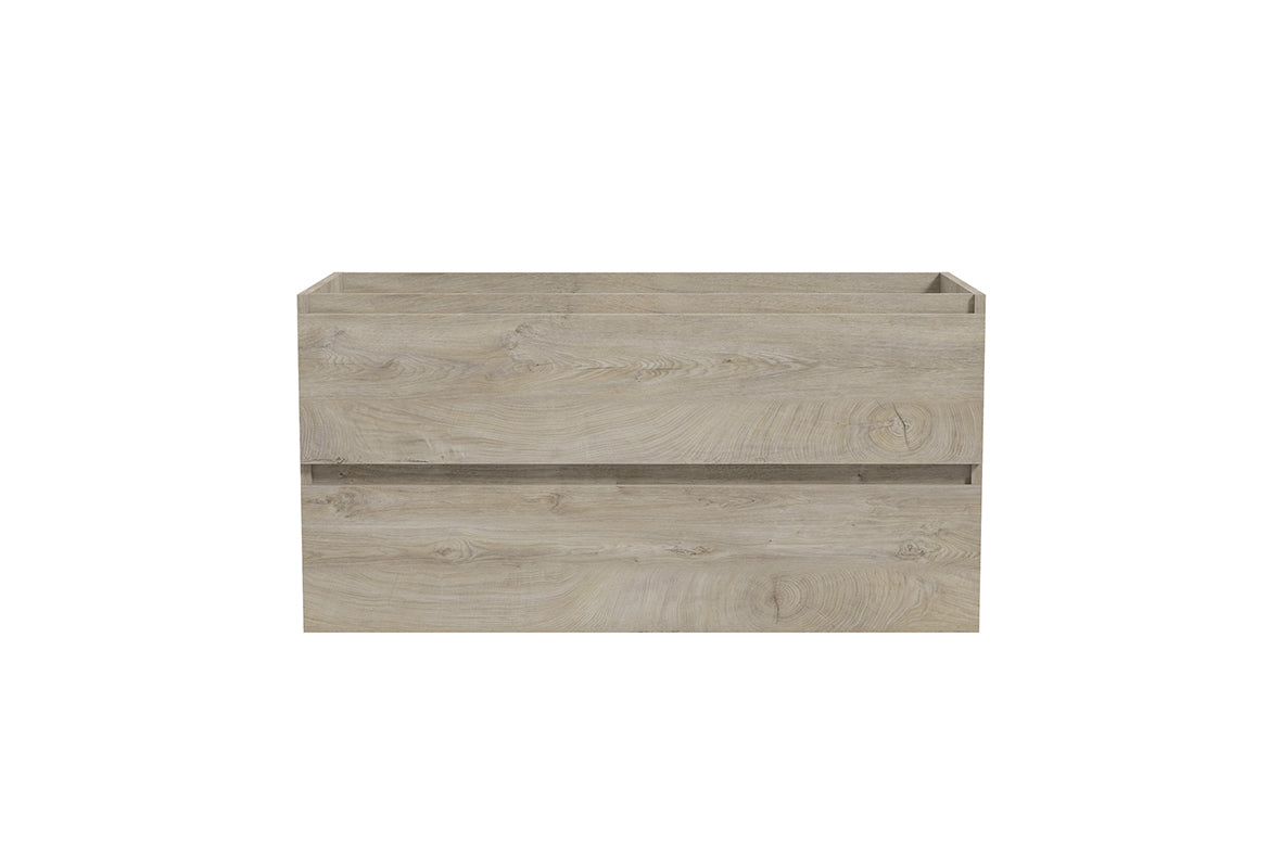 Alvara onderkast met 2 laden 1 uitsparing 100 x 46 cm grijs eiken Hoofdafbeelding