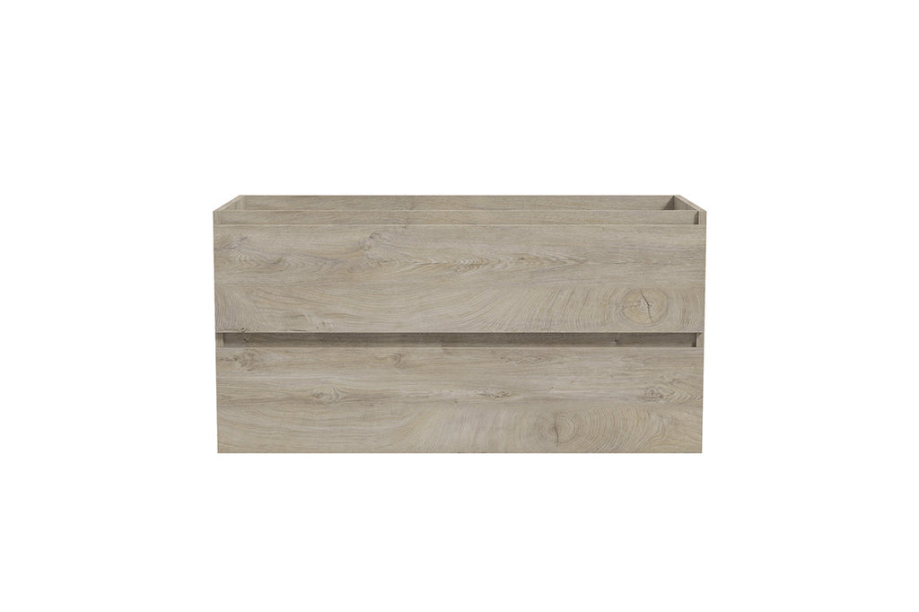 Alvara onderkast met 2 laden 1 uitsparing 100 x 46 cm grijs eiken