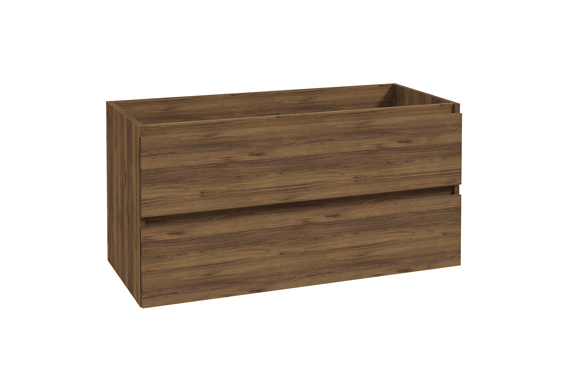 Alvara onderkast met 2 laden 1 uitsparing 100 x 46 cm donker warm eiken Hoofdafbeelding