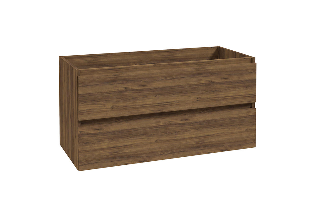 Alvara onderkast met 2 laden 1 uitsparing 100 x 46 cm donker warm eiken