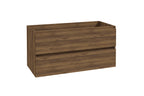 Alvara onderkast met 2 laden 1 uitsparing 100 x 46 cm donker warm eiken